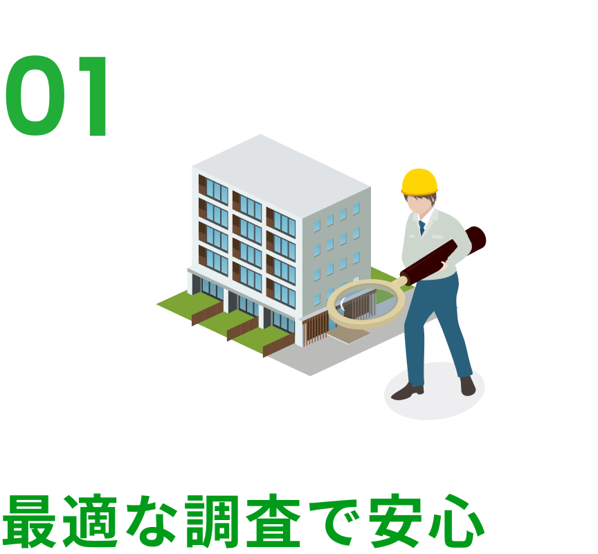 最適な調査で安心